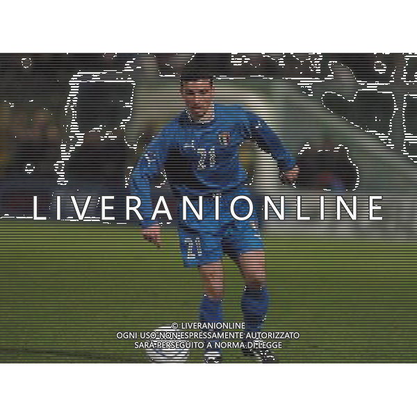 Palermo 18/02/2004 Italia-Repubblica Ceca Amichevole Nazionale nella foto Antonio Di Natale* Agenzia Aldo liverani