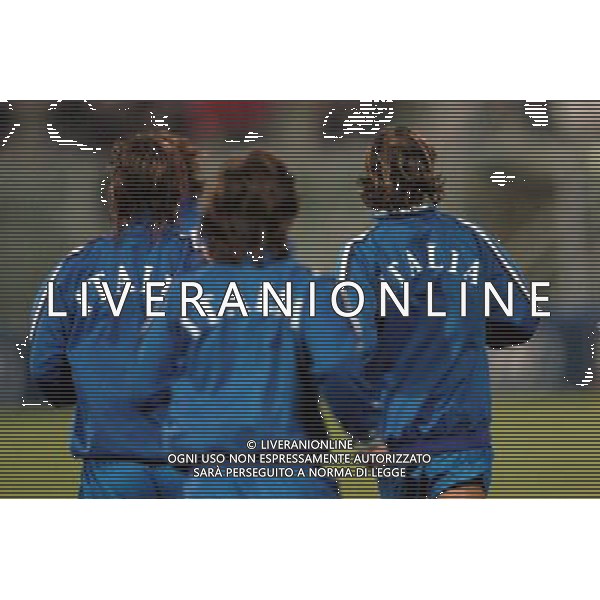 Palermo 18/02/2004 Italia-Repubblica Ceca Amichevole Nazionale nella foto allenamento prepartita* Agenzia Aldo liverani