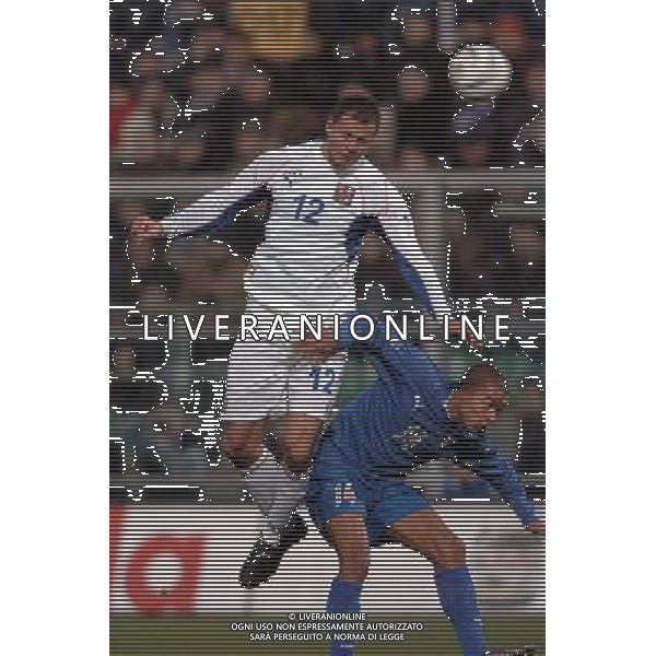 Palermo 18/02/2004 Italia-Repubblica Ceca Amichevole Nazionale nella foto matteo ferrari e Lokvenc Vratislav* Agenzia Aldo liverani