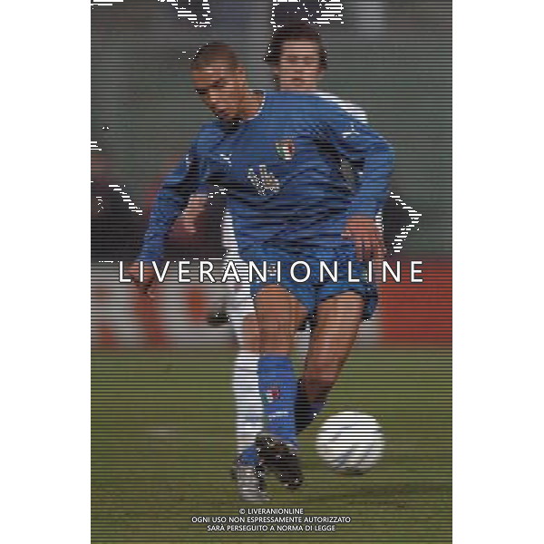 Palermo 18/02/2004 Italia-Repubblica Ceca Amichevole Nazionale nella foto matteo ferrari* Agenzia Aldo liverani