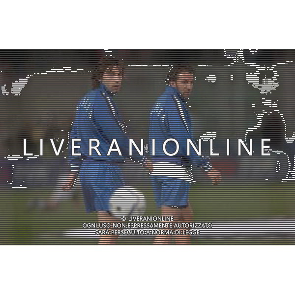 Palermo 18/02/2004 Italia-Repubblica Ceca Amichevole Nazionale nella foto andrea pirlo e alessandro del piero* Agenzia Aldo liverani