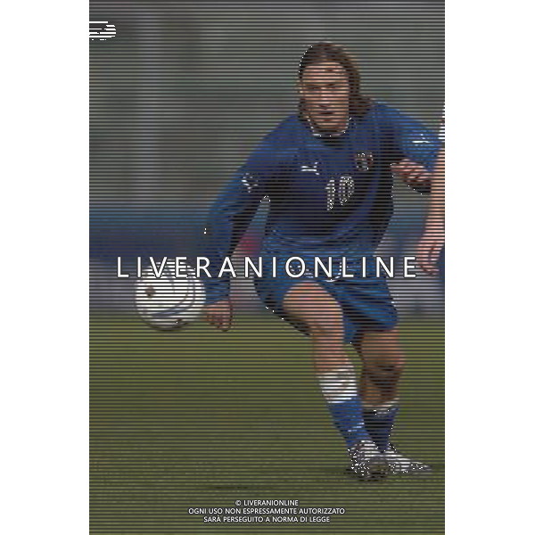 Palermo 18/02/2004 Italia-Repubblica Ceca Amichevole Nazionale nella foto francesco totti* Agenzia Aldo liverani