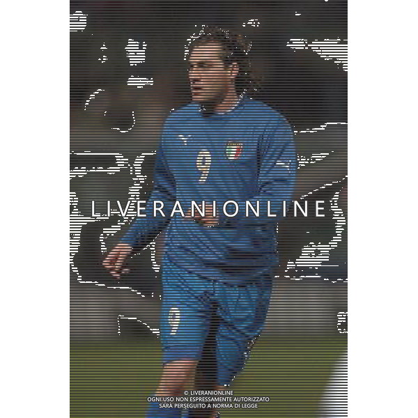 Palermo 18/02/2004 Italia-Repubblica Ceca Amichevole Nazionale nella foto christian vieri* Agenzia Aldo liverani
