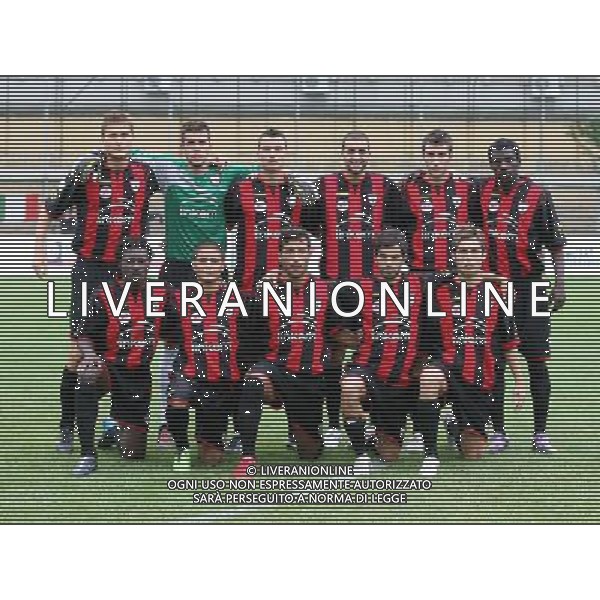 10-10-10 gela: gela - foggia - lega pro nella foto: formazione del foggia: da sx - romagnoli, ivanov, rigione, caccetta, regini, kone, agodirin, insigne, labiri, sau e burrai. ©GIUSEPPE SERGI - ALDO LIVERANI 