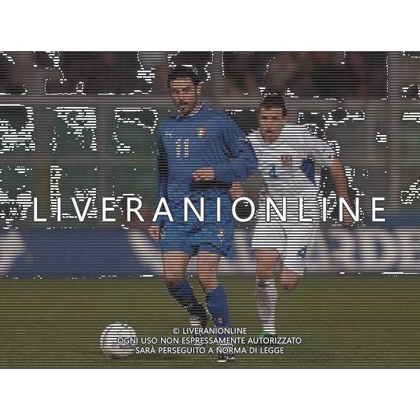 PALERMO 18/02/04 AMICHEVOLE ITALIA-REPUBBLICA CECA nella foto fiore stefano ph gigi arcaini/ag.aldo liverani