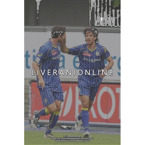 17/10/2010 VERONA LEGA PRO HELLAS VERONA - ALESSANDRIA NELLA FOTO l\'esultanza di mancini dopo il gol di Giuseppe Le Noci ©AG ALDO LIVERANI SAS