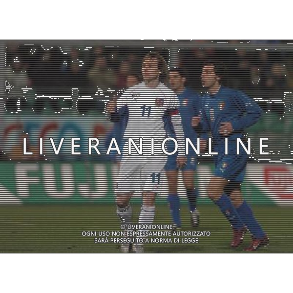 PALERMO 18/02/04 AMICHEVOLE ITALIA-REPUBBLICA CECA nella foto nedved pavel ph gigi arcaini/ag.aldo liverani
