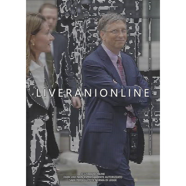 Bill \' Melinda Gates were in Downing Street to speak to David Cameron in London this afternoon ©photoshot/Agenzia Aldo Liverani Sas - ITALY ONLY - Bill Gates con la moglie Melinda a Downing Street a Londra