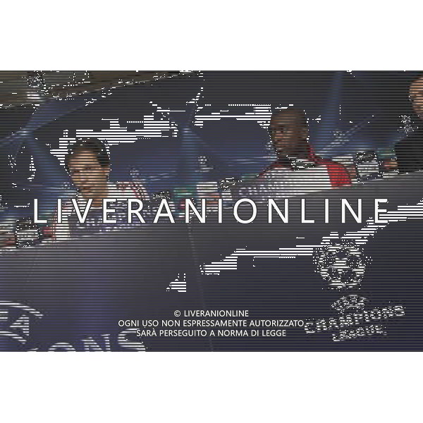 MADRID 18/10/2010.- Clarence Seedorf and Massimiliano Allegri, press conference before tomorrow\'s champions league match Real Madrid vs Milan. Photo: Cesar Cebolla / ALFAQUI - AG. ALDO LIVERANI SAS ITALY ONLY MADRID - CONFERENZA STAMPA MILAN CALCIO PRIMA DELLA PARTITA DI CHAMPIONS LEAGUE CONTRO IL REAL MADRID