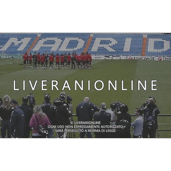 MADRID 18/10/2010.- Milan training at Bernabeu Stadium before tomorrow\'s champions league match Real Madrid vs Milan. Photo: Cesar Cebolla / ALFAQUI - AG. ALDO LIVERANI SAS ITALY ONLY MADRID - ALLENAMENTO MILAN AC PRIMA DELLA PARTITA DI CHAMPIONS LEAGUE CONTRO IL REAL MADRID