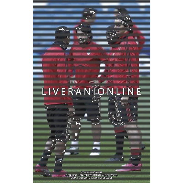 MADRID 18/10/2010.- Milan training at Bernabeu Stadium before tomorrow\'s champions league match Real Madrid vs Milan. Ibrahimovic. Photo: Cesar Cebolla / ALFAQUI - AG. ALDO LIVERANI SAS ITALY ONLY MADRID - ALLENAMENTO MILAN AC PRIMA DELLA PARTITA DI CHAMPIONS LEAGUE CONTRO IL REAL MADRID