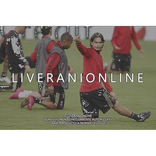 MADRID 18/10/2010.- Milan training at Bernabeu Stadium before tomorrow\'s champions league match Real Madrid vs Milan. Filippo INZAGHI Photo: Cesar Cebolla / ALFAQUI - AG. ALDO LIVERANI SAS ITALY ONLY MADRID - ALLENAMENTO MILAN AC PRIMA DELLA PARTITA DI CHAMPIONS LEAGUE CONTRO IL REAL MADRID