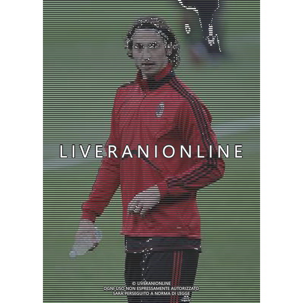 MADRID 18/10/2010.- Milan training at Bernabeu Stadium before tomorrow\'s champions league match Real Madrid vs Milan. Zlatan Ibrahimovic. Photo: Cesar Cebolla / ALFAQUI - AG. ALDO LIVERANI SAS ITALY ONLY MADRID - ALLENAMENTO MILAN AC PRIMA DELLA PARTITA DI CHAMPIONS LEAGUE CONTRO IL REAL MADRID