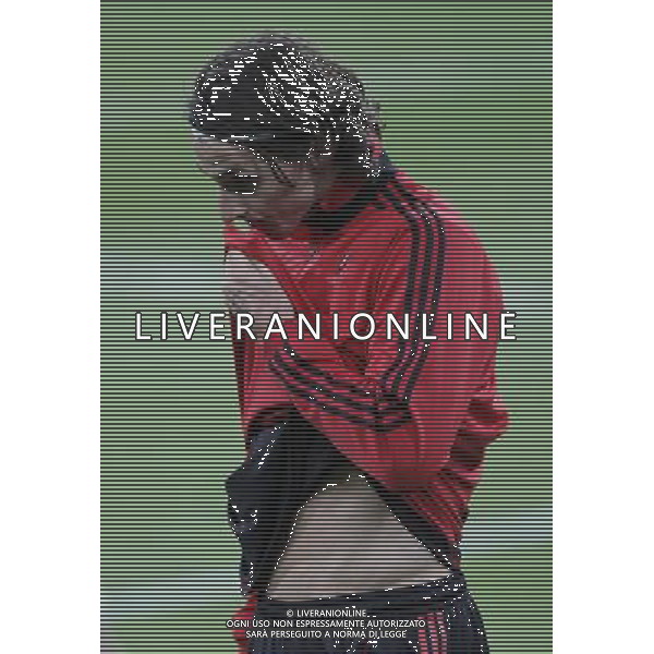 MADRID 18/10/2010.- Milan training at Bernabeu Stadium before tomorrow\'s champions league match Real Madrid vs Milan. Zlatan Ibrahimovic. Photo: Cesar Cebolla / ALFAQUI - AG. ALDO LIVERANI SAS ITALY ONLY MADRID - ALLENAMENTO MILAN AC PRIMA DELLA PARTITA DI CHAMPIONS LEAGUE CONTRO IL REAL MADRID