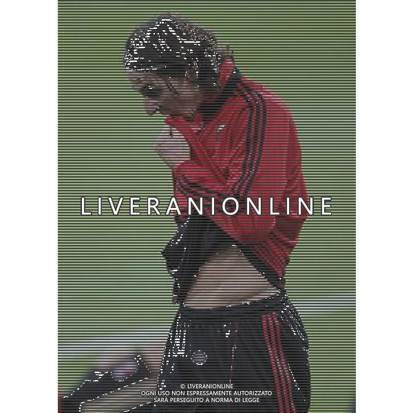 MADRID 18/10/2010.- Milan training at Bernabeu Stadium before tomorrow\'s champions league match Real Madrid vs Milan. Zlatan Ibrahimovic. Photo: Cesar Cebolla / ALFAQUI - AG. ALDO LIVERANI SAS ITALY ONLY MADRID - ALLENAMENTO MILAN AC PRIMA DELLA PARTITA DI CHAMPIONS LEAGUE CONTRO IL REAL MADRID