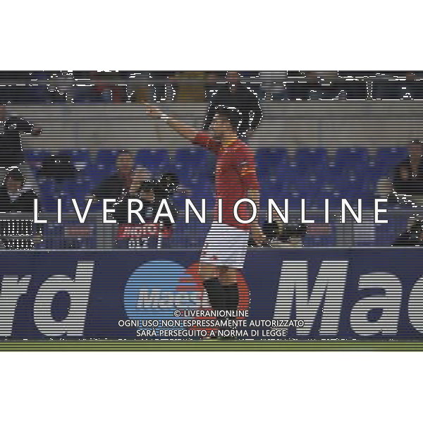 Roma - 19/10/2010 - Stadio Olimpico - Uefa Champions League 2010-2011 - Fase a gironi - Gruppo E - Roma vs Basilea - nella foto: l\'esultanza di borriello marco dopo il gol ph. Corradetti / ©Aldo Liverani Sas