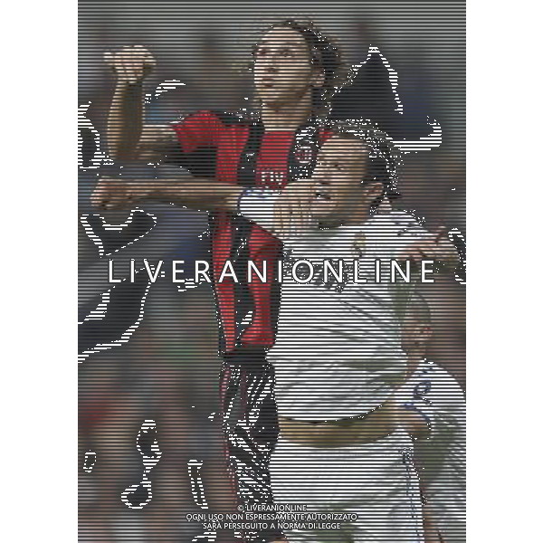 REAL MADRID - MILAN CHAMPIONS LEAGUE 19/10/2010 NELLA FOTO Ricardo Carvalho e Zlatan Ibrahimovic ©Cesar Cebolla / ALFAQUI/ AGENZIA ALDO LIVERANI SAS - ITALY ONLY - EDITORIAL USE ONLY