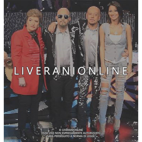 MILANO 19-10-2010 SPETTACOLO - TRASMISSIONE TV \'X-FACTOR\' - ENRICO RUGGERI ELIO ANNA TATANGELO MARA MAIONCHI AGENZIA ALDO LIVERANI SAS