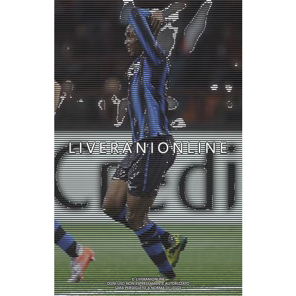 Inter - Tottenham Champions League 20/10/2010 nella foto esultanza dopo il gol di samuel eto\'o ©luzzani/Agenzia Aldo Liverani Sas