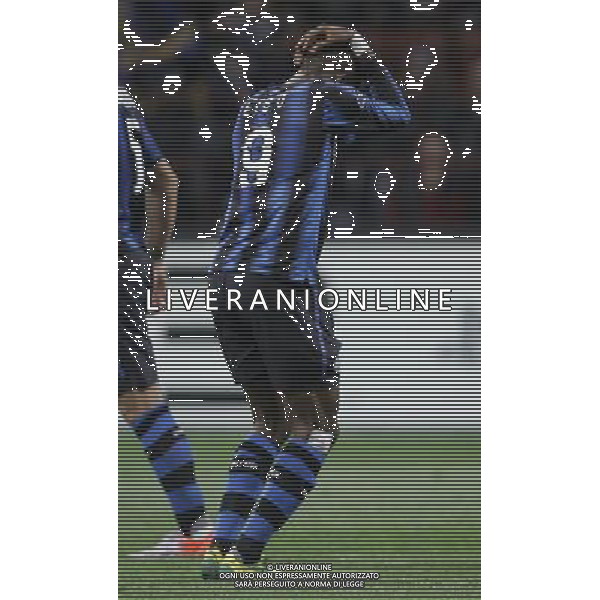 Inter - Tottenham Champions League 20/10/2010 nella foto esultanza dopo il gol di samuel eto\'o ©luzzani/Agenzia Aldo Liverani Sas