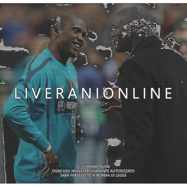 UEFA Champions League 2010/2011 Gruppo A Milano - 20.10.2010 Inter-Tottenham Hotspur Nella Foto:Samuel ETO\'O-Marcel DESAILLY /Ph.Vitez-Ag. Aldo Liverani