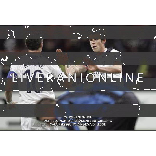 UEFA Champions League 2010/2011 Gruppo A Milano - 20.10.2010 Inter-Tottenham Hotspur Nella Foto: esultanza dopo il gol di bale /Ph.Luzzani-Ag. Aldo Liverani