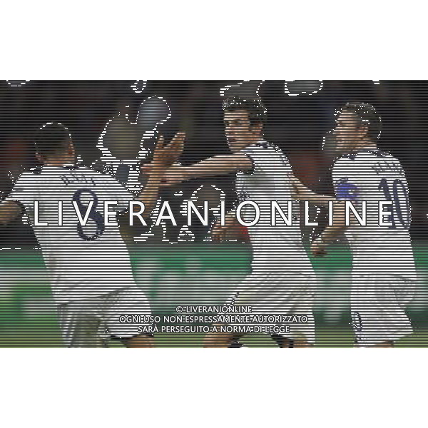 UEFA Champions League 2010/2011 Gruppo A Milano - 20.10.2010 Inter-Tottenham Hotspur Nella Foto: esultanza dopo il gol di bale /Ph.Luzzani-Ag. Aldo Liverani