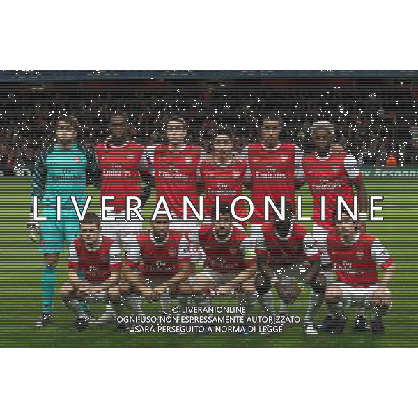 LONDRA CHAMPIONS LEAGUE 2010-2011: partita ARSENAL FC LONDON - SHAKHTAR DONETSK nella foto: FORMAZIONE ARSENAL ( LUKASZ FABIANSKI JOHAN DJOUROU SEBASTIEN SQUILLACI SAMIR NASRI MAROUANE CHAMAKH ALEX SONG JACK WILSHERE GAEL CLICHY CESC FABREGAS EMMANUEL EBOUE TOMAS ROSICKY ) © PIOTR KUCZA/NEWSPIX.PL - AG. ALDO LIVERANI SAS ITALY ONLY *** Local Caption *** 