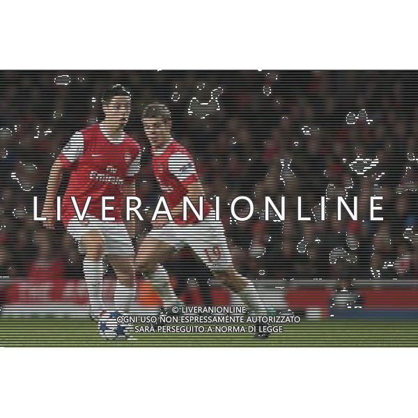 LONDRA CHAMPIONS LEAGUE 2010-2011: partita ARSENAL FC LONDON - SHAKHTAR DONETSK nella foto: SAMIR NASRI - JACK WILSHERE © PIOTR KUCZA/NEWSPIX.PL - AG. ALDO LIVERANI SAS ITALY ONLY 