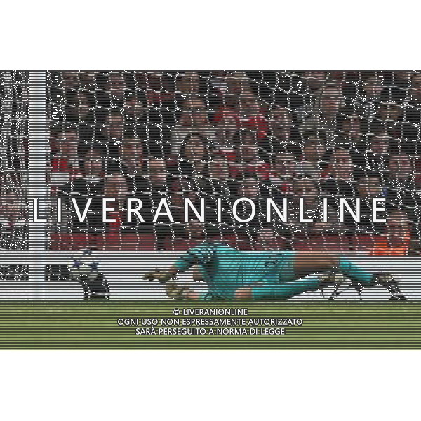 LONDRA CHAMPIONS LEAGUE 2010-2011: partita ARSENAL FC LONDON - SHAKHTAR DONETSK nella foto: gol di LUKASZ FABIANSKI © PIOTR KUCZA/NEWSPIX.PL - AG. ALDO LIVERANI SAS ITALY ONLY *** Local Caption *** 
