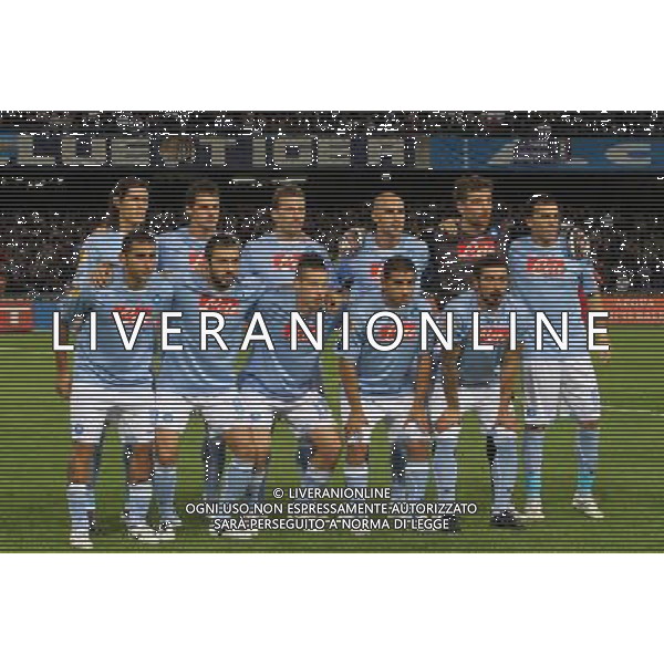 NAPOLI - LIVERPOOL EUPOPA LEAGUE 21 OTTOBRE 2010 NELLA FOTO: FORMAZIONE NAPOLI ©MOSCA/AGENZIA ALDO LIVERANI SAS