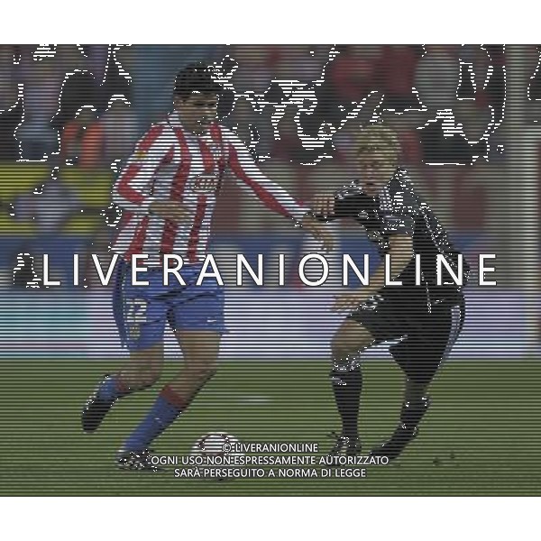 Atletico de Madrid\'s Diego Costa against Rosenborg\'s Mattias Bjarsmyr during UEFA Europa League match. October 21, 2010. (ALTERPHOTOS/Acero) - ALFAQUI - AG. ALDO LIVERANI SAS ITALY ONLY UEFA EUROPA LEAGUE 2010-2011: ATLETICO MADRID vs ROSENBORG