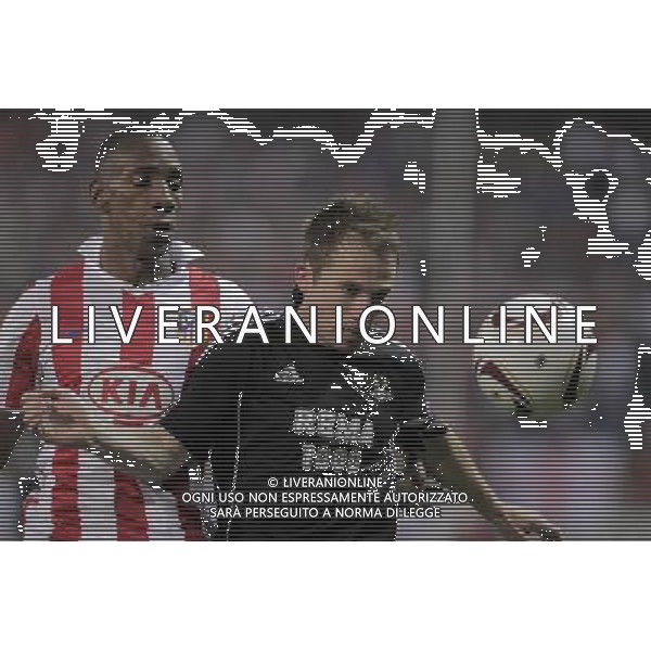 Atletico de Madrid\'s Luis Perea against Rosenborg\'s during UEFA Europa League match. October 21, 2010. (ALTERPHOTOS/Acero) - ALFAQUI - AG. ALDO LIVERANI SAS ITALY ONLY UEFA EUROPA LEAGUE 2010-2011: ATLETICO MADRID vs ROSENBORG