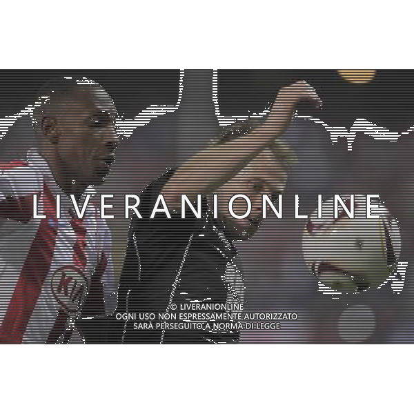 Atletico de Madrid\'s Luis Perea against Rosenborg\'s during UEFA Europa League match. October 21, 2010. (ALTERPHOTOS/Acero) - ALFAQUI - AG. ALDO LIVERANI SAS ITALY ONLY UEFA EUROPA LEAGUE 2010-2011: ATLETICO MADRID vs ROSENBORG
