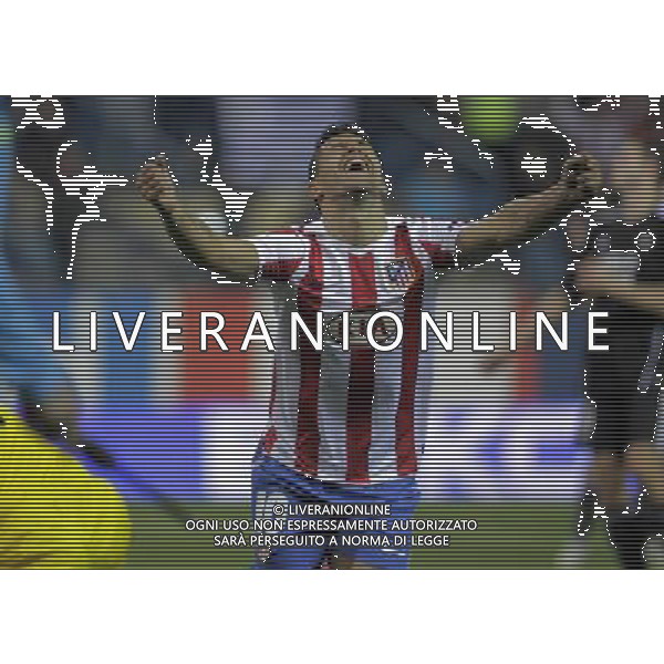 Atletico de Madrid\'s Kun Aguero celebrates goal during Europe League match.October 21,2010. (ALTERPHOTOS/Acero) - ALFAQUI - AG. ALDO LIVERANI SAS ITALY ONLY UEFA EUROPA LEAGUE 2010-2011: ATLETICO MADRID vs ROSENBORG ESULTANZA