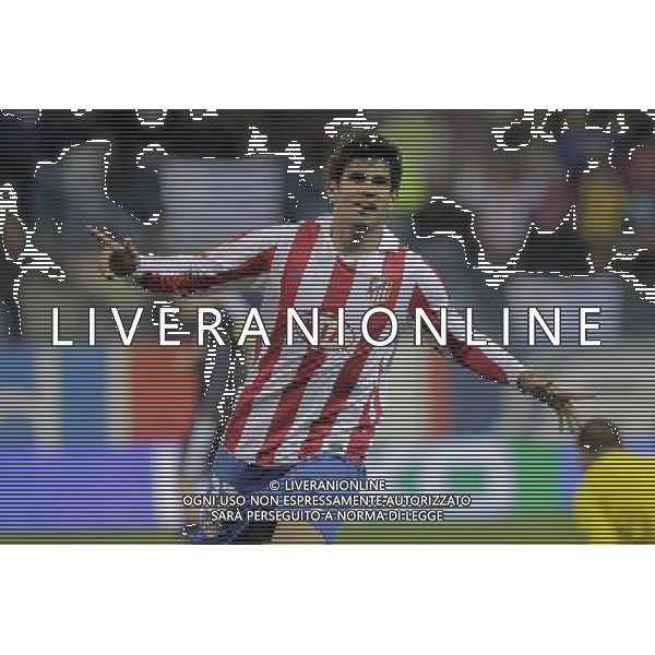 Atletico de Madrid\'s Diego Costa celebrates goal during Europe League match.October 21,2010. (ALTERPHOTOS/Acero) - ALFAQUI - AG. ALDO LIVERANI SAS ITALY ONLY UEFA EUROPA LEAGUE 2010-2011: ATLETICO MADRID vs ROSENBORG