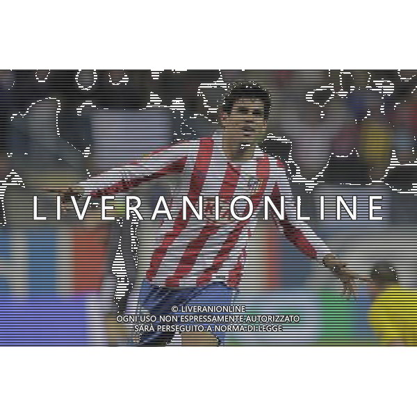 Atletico de Madrid\'s Diego Costa celebrates goal during Europe League match.October 21,2010. (ALTERPHOTOS/Acero) - ALFAQUI - AG. ALDO LIVERANI SAS ITALY ONLY UEFA EUROPA LEAGUE 2010-2011: ATLETICO MADRID vs ROSENBORG
