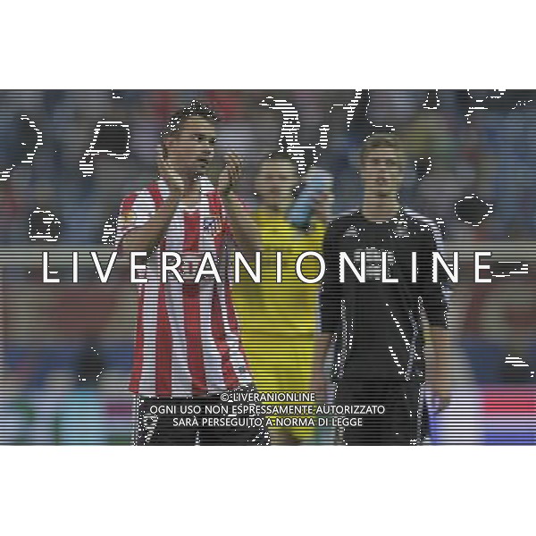 Rosenborg\'s Michael Jamtfall, Daniel Orlund and Markus Henriksen after Europe League match.October 21,2010. (ALTERPHOTOS/Acero) - ALFAQUI - AG. ALDO LIVERANI SAS ITALY ONLY UEFA EUROPA LEAGUE 2010-2011: ATLETICO MADRID vs ROSENBORG