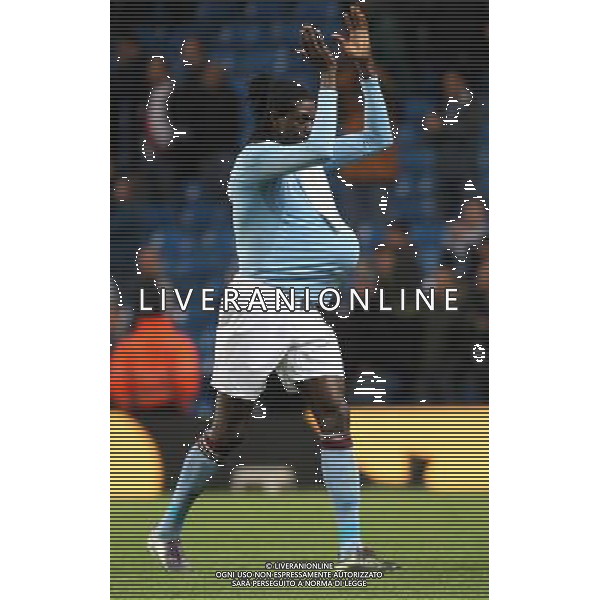 MANCHESTER 21.10.2010 UEFA EUROPA LEAGUE 2010-2011: MANCHESTER CITY FC - LECH POZNAN 3:1 nella foto: EMMANUEL ADEBAYOR © TOMASZ JASTRZEBOWSKI / FOTO OLIMPIK / NEWSPIX.PL - AG. ALDO LIVERANI SAS ITALY ONLY *** Local Caption *** 
