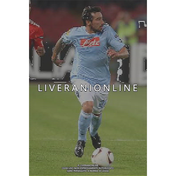 NAPOLI -LIVERPOOL UEFA LEAGUE 21/10/2010 NELLA FOTO: LAVEZZI EZEQUIEL FOTO MOSCA- AG.LIVERANI