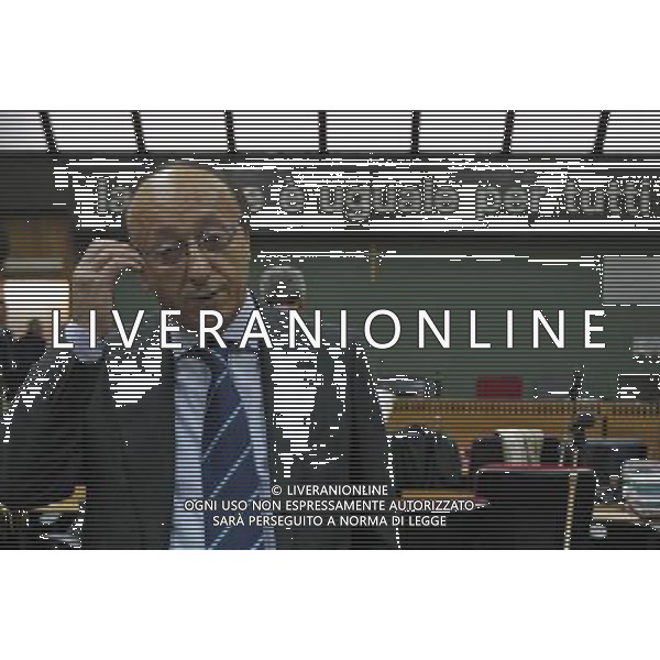 NAPOLI 26 OTTOBRE 2010 PROCESSO CALCIOPOLI NELLA FOTO LUCIANO MOGGI FOTO MOSCA AG.ALDO LIVERANI