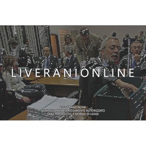 NAPOLI 26 OTTOBRE 2010 PROCESSO CALCIOPOLI NELLA FOTO LUCIANO MOGGI E IL P.M. NARDUCCI FOTO MOSCA AG.ALDO LIVERANI