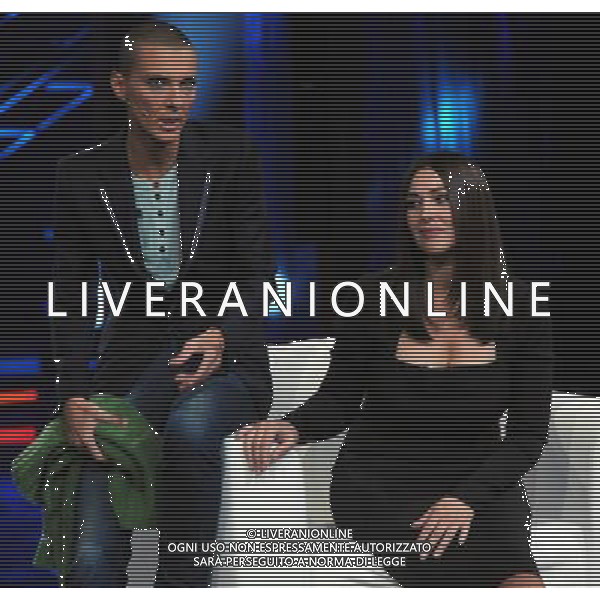 COLOGNO M.SE (MI) 27/10/2010 STUDI TELEVISIVI DI MEDIASET VIALE EUROPA TRASMISSIONE TELEVISIVA: -CHIAMBRETTI NIGHT- NELLA FOTO MONICA BELLUCCI E ROSALINDA CELENTANO FOTO ROMANO/AG ALDO LIVERANI