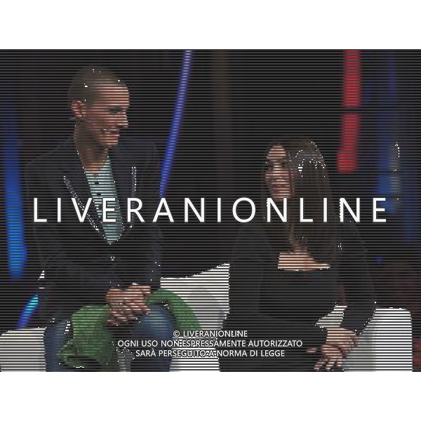 COLOGNO M.SE (MI) 27/10/2010 STUDI TELEVISIVI DI MEDIASET VIALE EUROPA TRASMISSIONE TELEVISIVA: -CHIAMBRETTI NIGHT- NELLA FOTO MONICA BELLUCCI E ROSALINDA CELENTANO FOTO ROMANO/AG ALDO LIVERANI