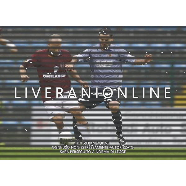 ALESSANDRIA 31/10/2010 - ALESSANDRIA VS REGGIANA - CAMPIONATO LEGAPRO 1^ DIVISIONE 2010-2011 - NELLA FOTO: SAVERINO E MARTINI - FOTO AGENZIA ALDO LIVERANI