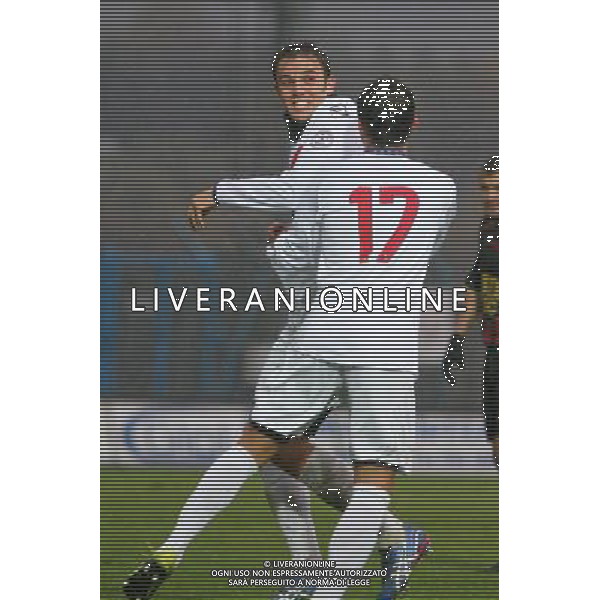 31/10/2010- SPO- Calcio LegaPro1 - Lumezzane - Sorrento NELLA FOTO L\'esultanza dopo IL gol 1-1 Calliari ©AGENZIA ALDO LIVERANI SAS