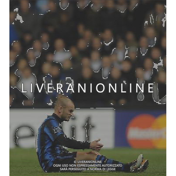 UEFA Champions League 2010/2011 Gruppo A Londra - 02.11.2010 Tottenham Hotspur-Inter Nella Foto:delusione sneijder /Ph.Vitez-Ag. Aldo Liverani