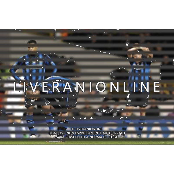 UEFA Champions League 2010/2011 Gruppo A Londra - 02.11.2010 Tottenham Hotspur-Inter Nella Foto:delusione inter /Ph.Vitez-Ag. Aldo Liverani