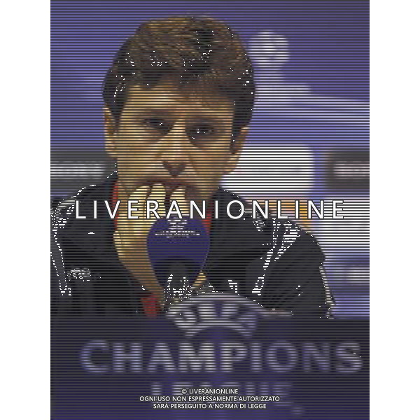 FC Braga head coach, allenatore, Domingos Paciencia, during press conference, prior their UEFA Champions league match in group H against FC Partizan Belgrade, Serbia, Thursday, November. 02, 2010. © Srdjan Stevanovic/Starsportphoto.com - Newspix.pl - Ag. Aldo Liverani sas ITALY ONLY UEFA CHAMPIONS LEAGUE 2010-2011 - CONFERENZA STAMPA FC BRAGA 