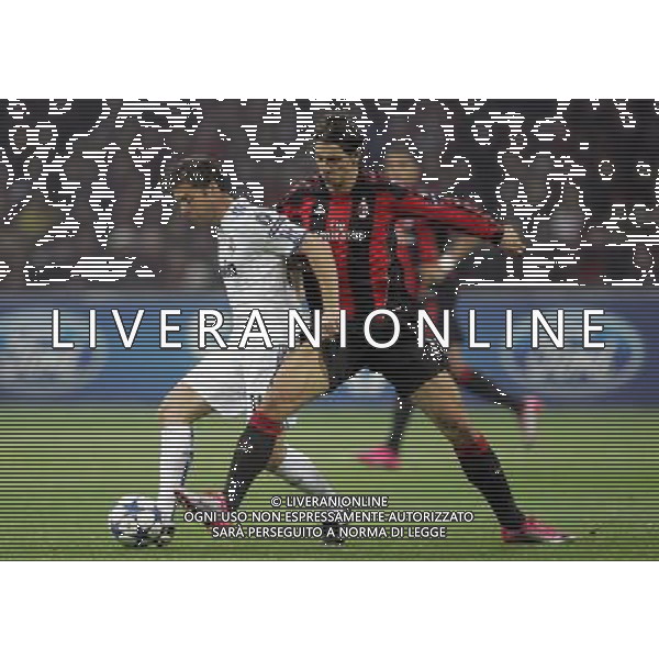 MILAN - REAL MADRID CHAMPIONS LEAGUE 03/11/2010 nella foto zlatan ibrahimovic e xabi alonso ©luzzani/Agenzia Aldo Liverani Sas